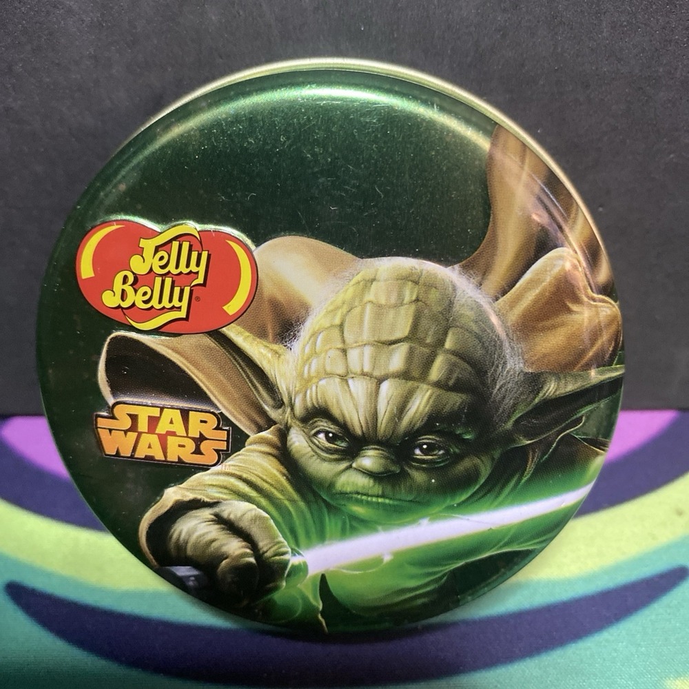 Jelly Belly Star Wars Yoda Green Round Metal Tin G3